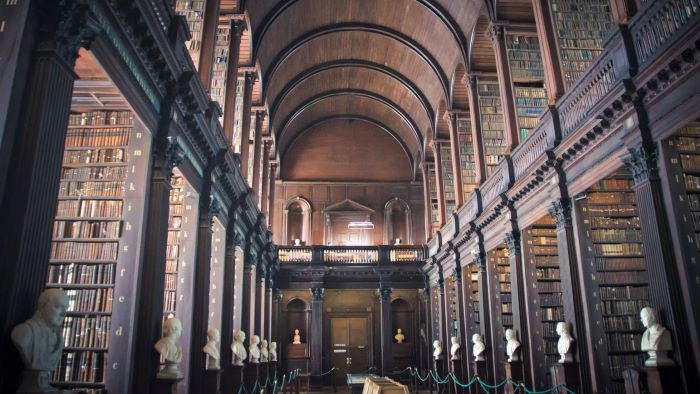 The Long Room at Trinity College Dublin